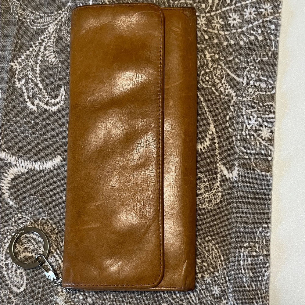 HOBO Tan Leather Clutch/Wallet